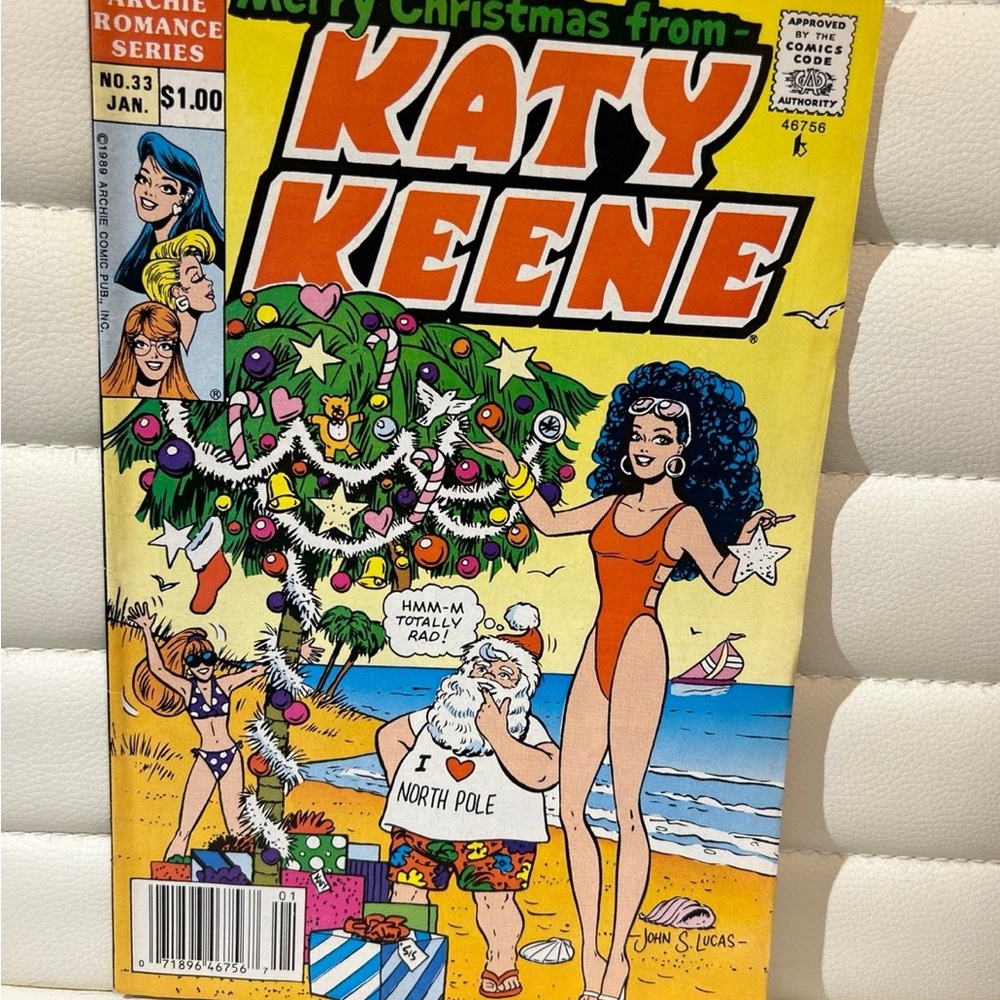 1990 KATY KEENE Merry Christmas #33 Comic Book (Archie Romance Series)